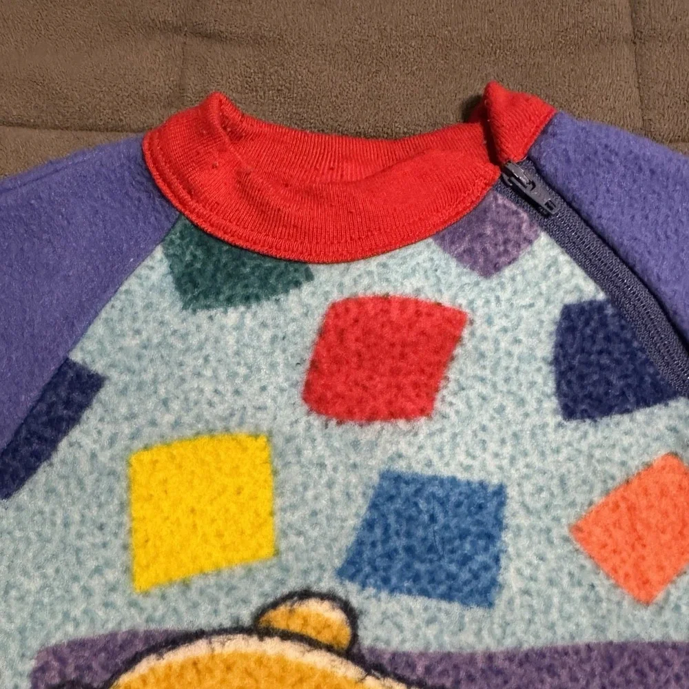 Vintage Winnie the Pooh Toddler Sz 2 Fleece One Piece Pajamas Read‎ Desc.